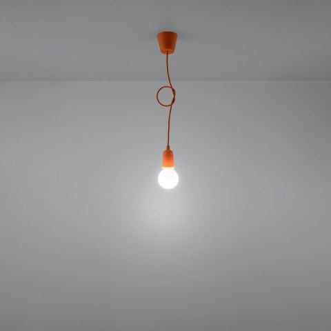 Sollux Lighting Lampa wisząca DIEGO 1 pomarańczowy