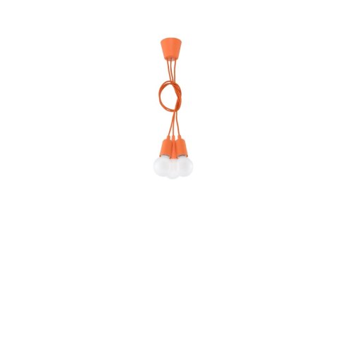 Sollux Lighting Lampa wisząca DIEGO 3 pomarańczowy
