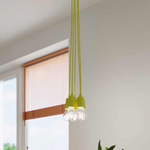 Sollux Lighting Lampa wisząca DIEGO 3 żółta