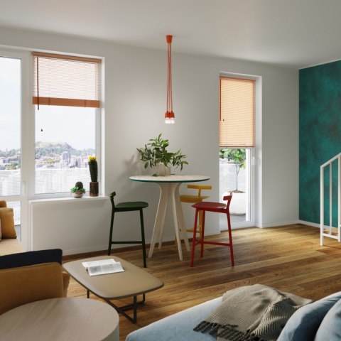 Sollux Lighting Lampa wisząca DIEGO 5 pomarańczowy