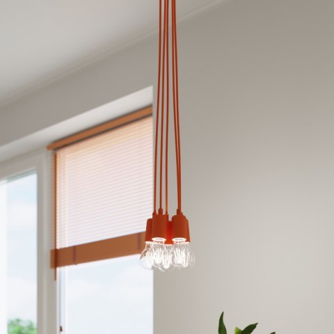 Sollux Lighting Lampa wisząca DIEGO 5 pomarańczowy