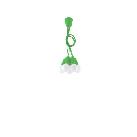 Sollux Lighting Lampa wisząca DIEGO 5 zielony