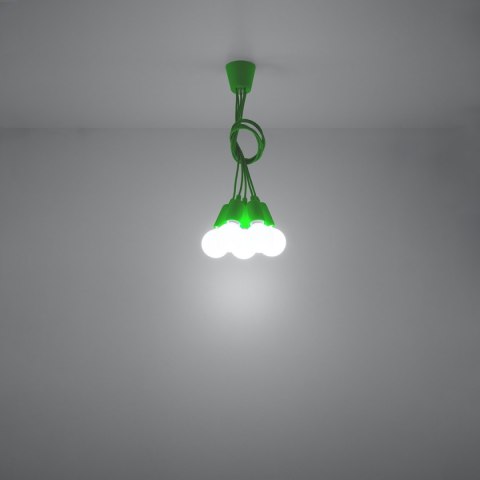 Sollux Lighting Lampa wisząca DIEGO 5 zielony