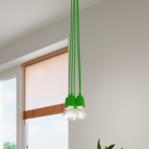 Sollux Lighting Lampa wisząca DIEGO 5 zielony