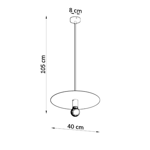 Sollux Lighting Lampa wisząca FLAVIO biała