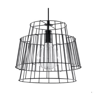 Sollux Lighting Lampa wisząca GATE czarny