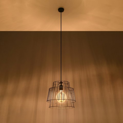 Sollux Lighting Lampa wisząca GATE czarny