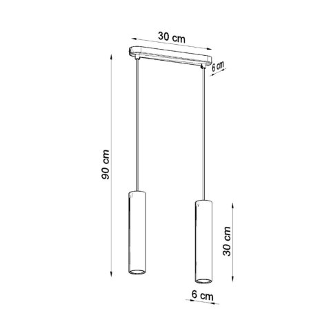 Sollux Lighting Lampa wisząca LINO 2