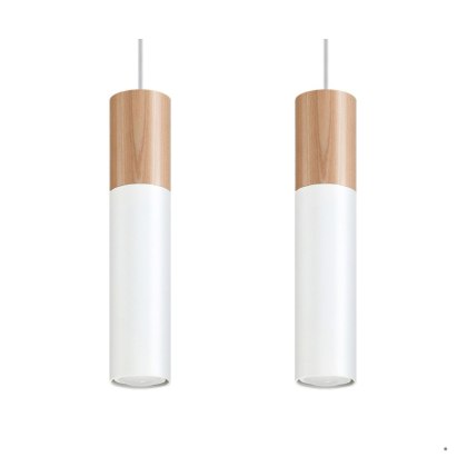 Sollux Lighting Lampa wisząca PABLO 2 biała