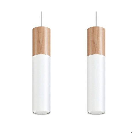 Sollux Lighting Lampa wisząca PABLO 2 biała