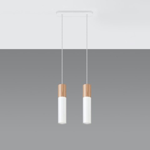 Sollux Lighting Lampa wisząca PABLO 2 biała