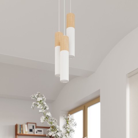 Sollux Lighting Lampa wisząca PABLO 2 biała
