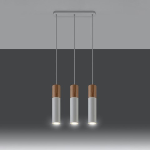 Sollux Lighting Lampa wisząca PABLO 3L biała