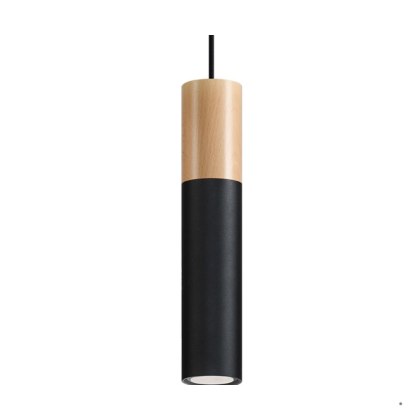 Sollux Lighting Lampa wisząca PABLO czarna