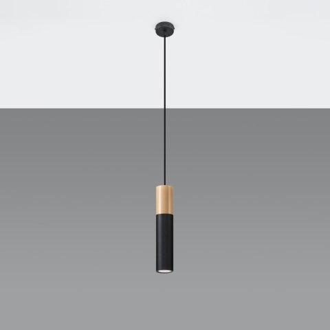 Sollux Lighting Lampa wisząca PABLO czarna