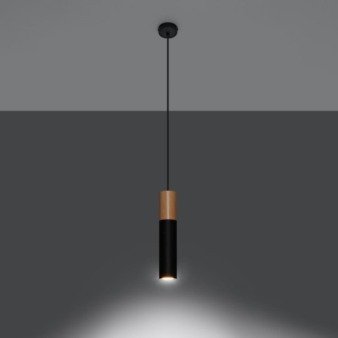 Sollux Lighting Lampa wisząca PABLO czarna