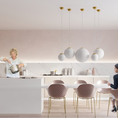 Sollux Lighting Lampa wisząca UGO 40 złota