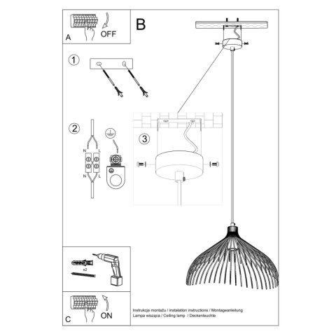 Sollux Lighting Lampa wisząca UMB biały