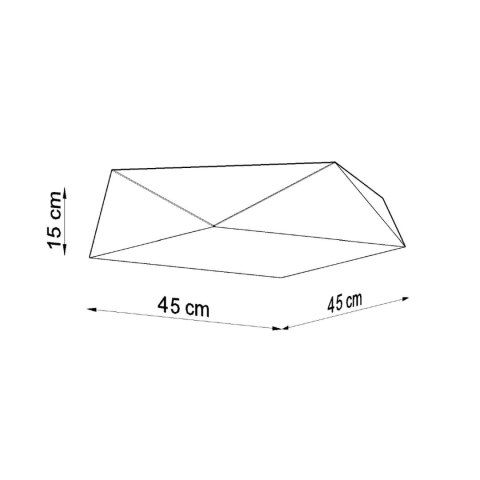 Sollux Lighting Plafon HEXA 45 cekin