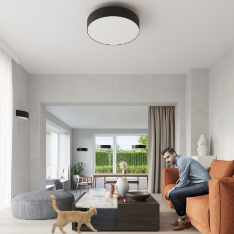 Sollux Lighting Plafon SKALA 50 czarny