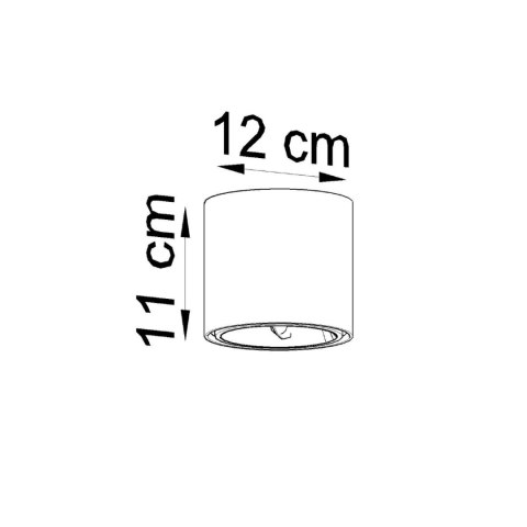 Sollux Lighting Plafon TIUBE biały