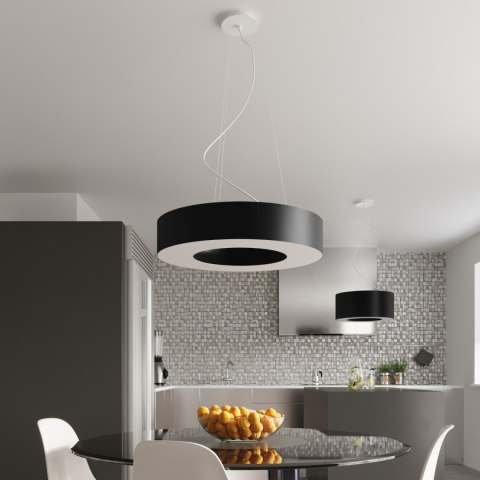 Sollux Lighting Żyrandol SATURNO SLIM 50 czarny