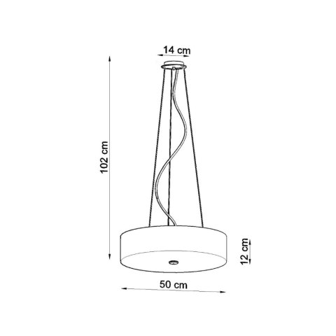 Sollux Lighting Żyrandol SKALA 50 czarny