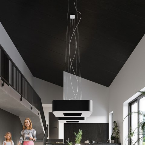 Sollux Lighting Żyrandol URANO 60 czarny