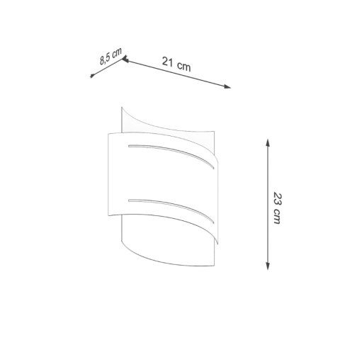 Sollux Lighting Kinkiet HESTIA czarny