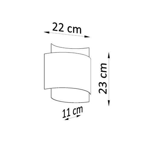 Sollux Lighting Kinkiet IMPACT czarny