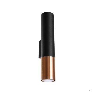 Sollux Lighting Kinkiet LOOPEZ czarny/miedź