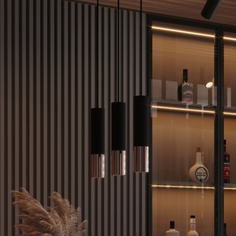 Sollux Lighting Kinkiet LOOPEZ czarny/miedź