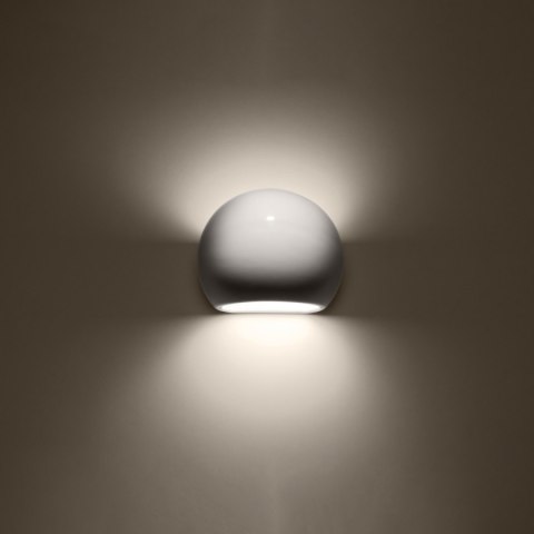 Sollux Lighting Kinkiet lakierowany GLOBE biały połysk
