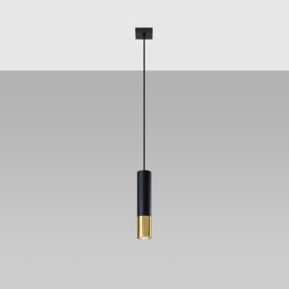 Sollux Lighting Lampa wisząca LOOPEZ 1 czarny/złoty