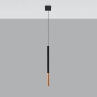 Sollux Lighting Lampa wisząca MOZAICA 1 czarny/miedź