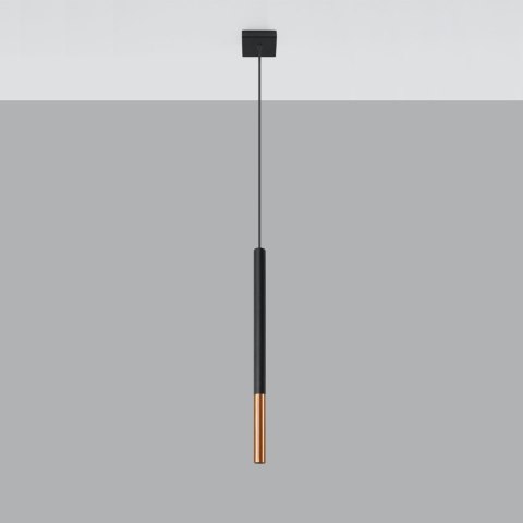 Sollux Lighting Lampa wisząca MOZAICA 1 czarny/miedź
