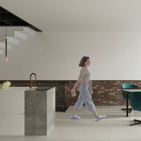 Sollux Lighting Lampa wisząca MOZAICA 1 czarny/miedź
