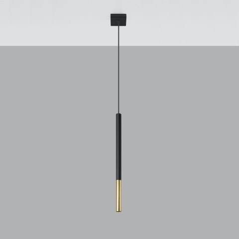 Sollux Lighting Lampa wisząca MOZAICA 1 czarny/złoto
