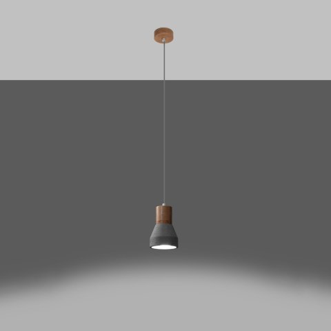 Sollux Lighting Lampa wisząca QUBIC szara