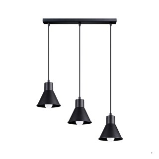Sollux Lighting Lampa wisząca TALEJA 3 czarna [E27]