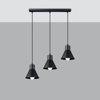 Sollux Lighting Lampa wisząca TALEJA 3 czarna [E27]