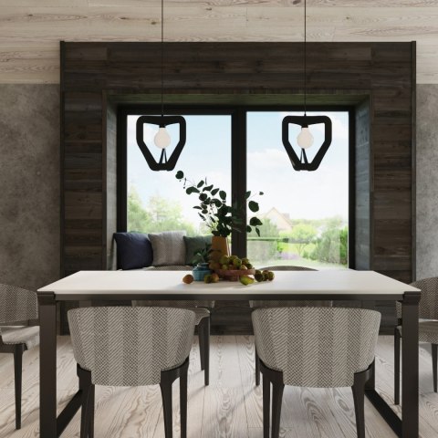 Sollux Lighting Lampa wisząca TRES czarna
