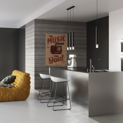 Sollux Lighting Lampa wisząca WEZYR 2 czarna