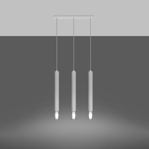 Sollux Lighting Lampa wisząca WEZYR 3 biała
