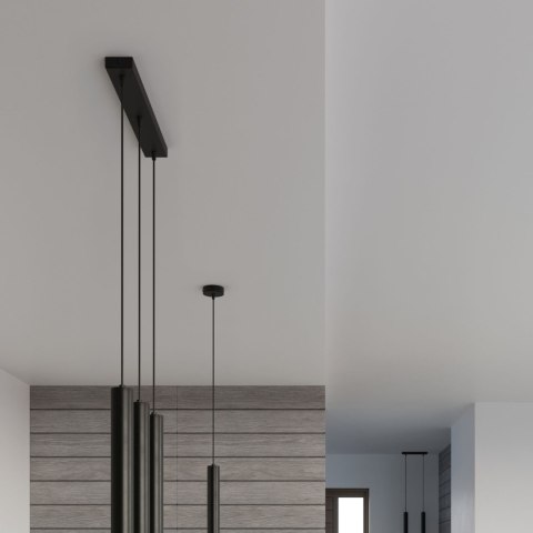 Sollux Lighting Lampa wisząca WEZYR 3 czarna