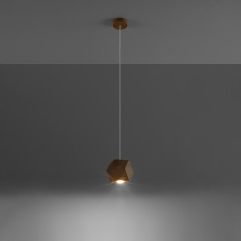 Sollux Lighting Lampa wisząca WOODY naturalne drewno