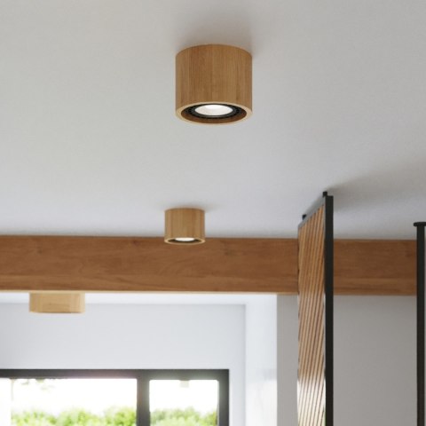 Sollux Lighting Plafon BASIC 2 naturalne drewno