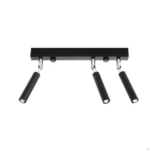 Sollux Lighting Plafon EYETECH 3 czarny
