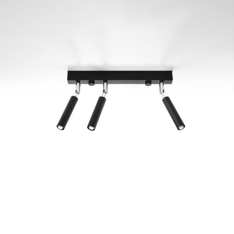 Sollux Lighting Plafon EYETECH 3 czarny