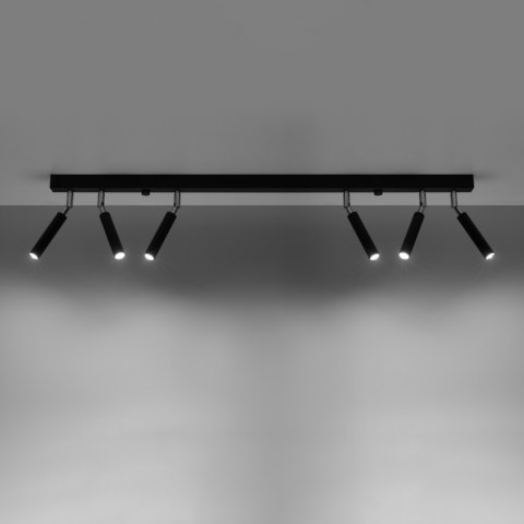 Sollux Lighting Plafon EYETECH 6 czarny